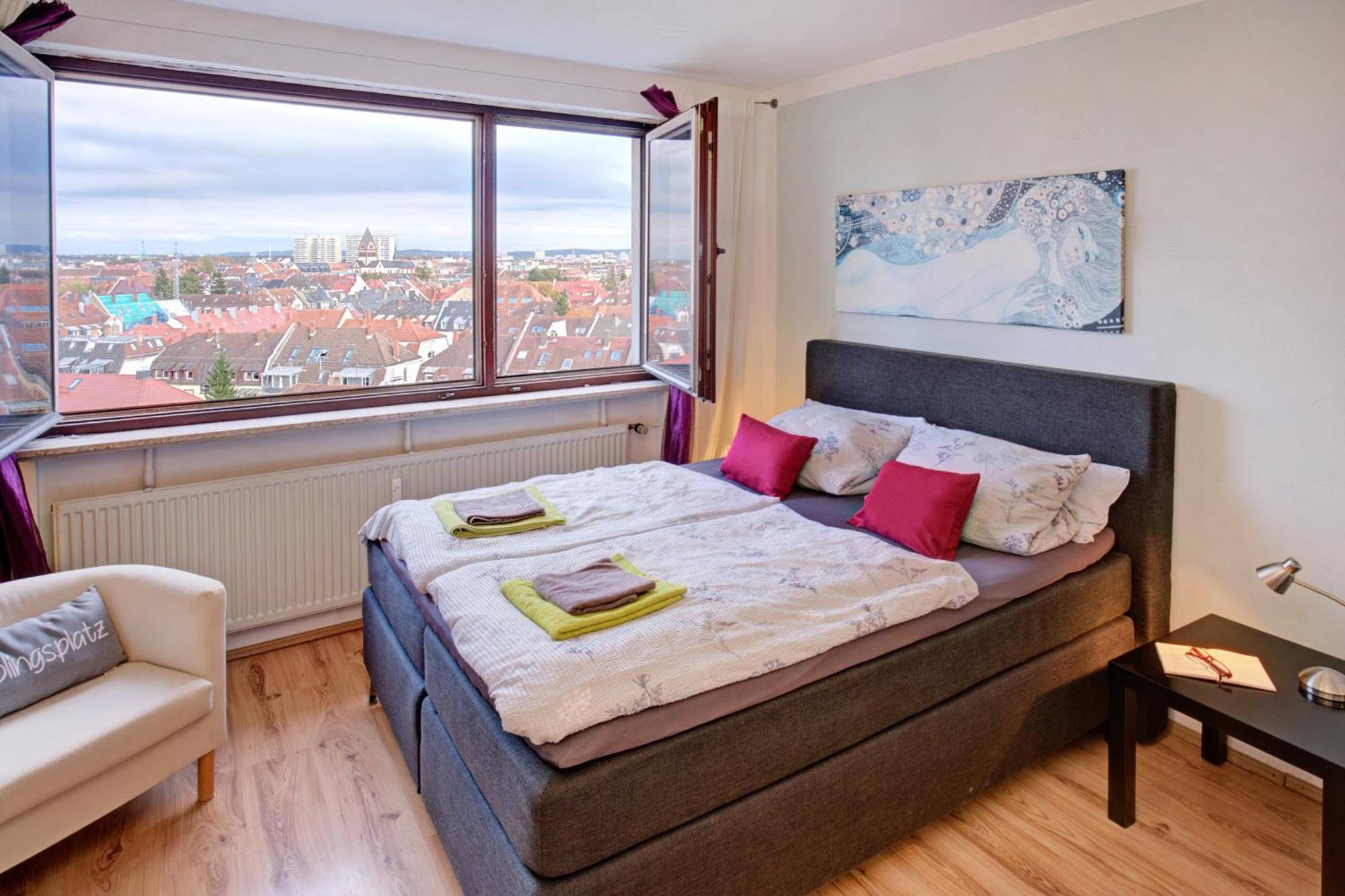 Blick Ueber Karlsruhe - Ferienwohnung Panorama Buitenkant foto